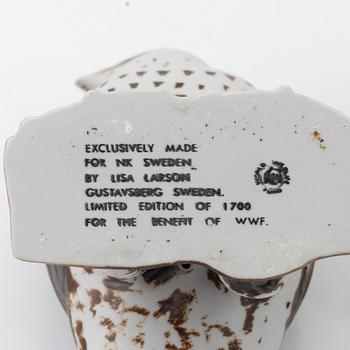 Lisa Larson, two stoneware firgurines, Gustavsberg for WWF.