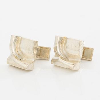 Lapponia ett par manschettknappar, sterlingsilver, Finland 1978.
