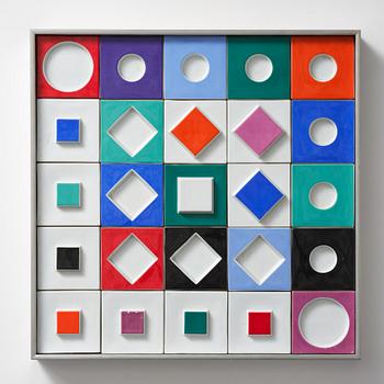 Victor Vasarely, relief, Rosenthal Studio Linie, Tyskland.