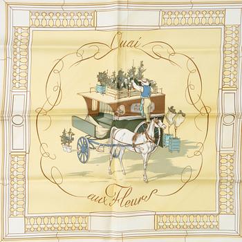Hermès, scarf, Quai aux Fleurs".