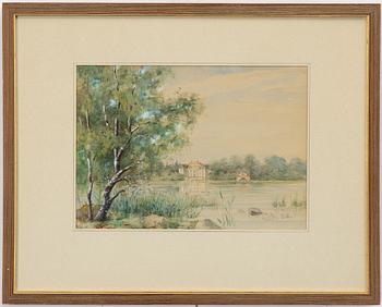Olle Hjortzberg, View of Näsby Castle.