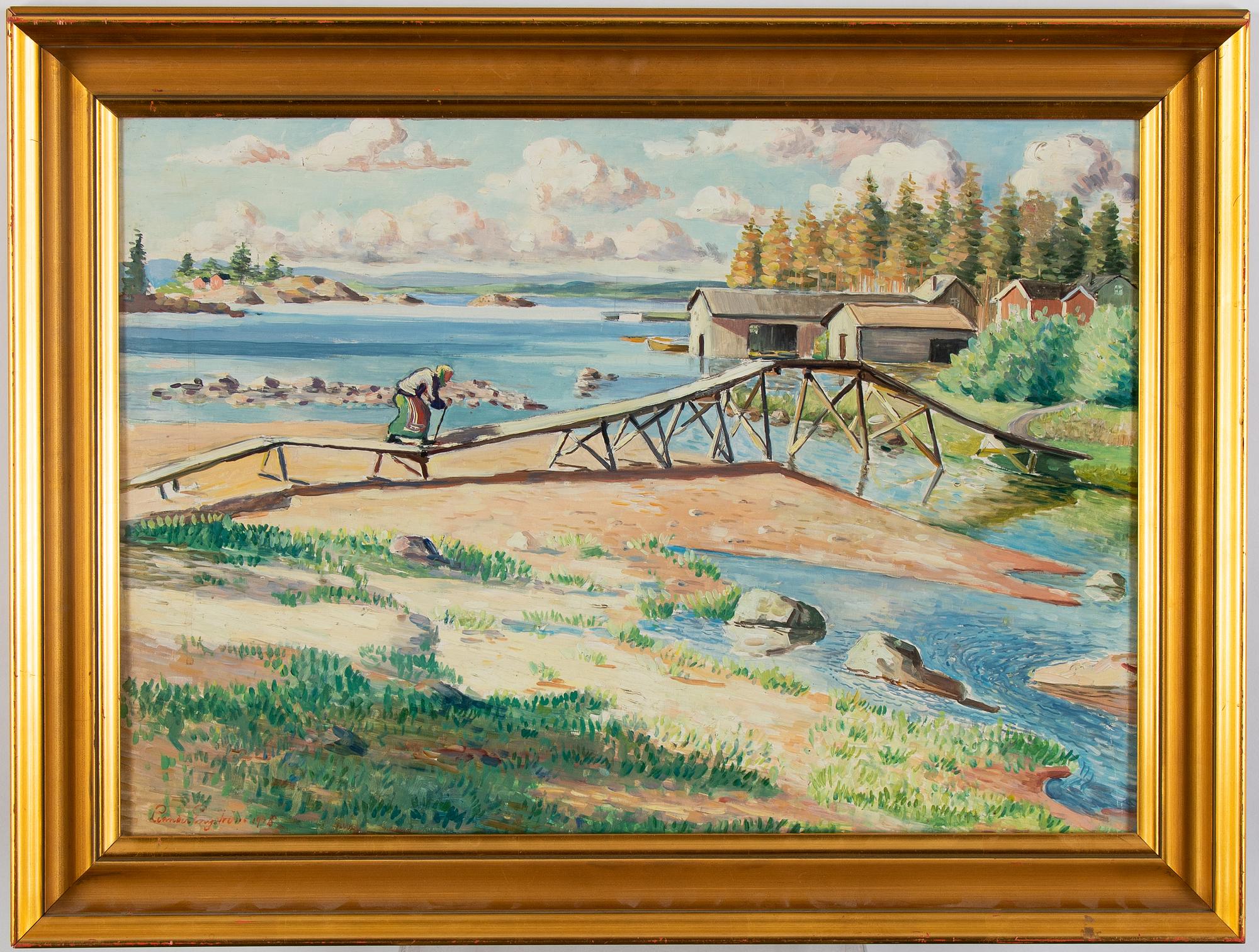 Leander Engström, oil on canvas, signed and dated 1926.
