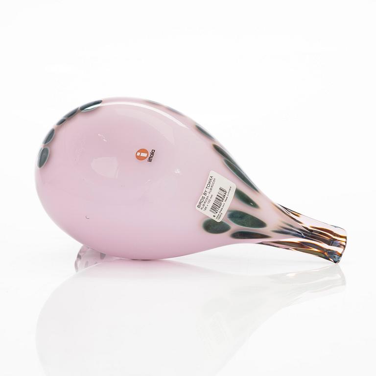 Oiva Toikka, A glassbird 'Rubirosa', Unique Days spring 2008, signed O. Toikka Nuutajärvi.