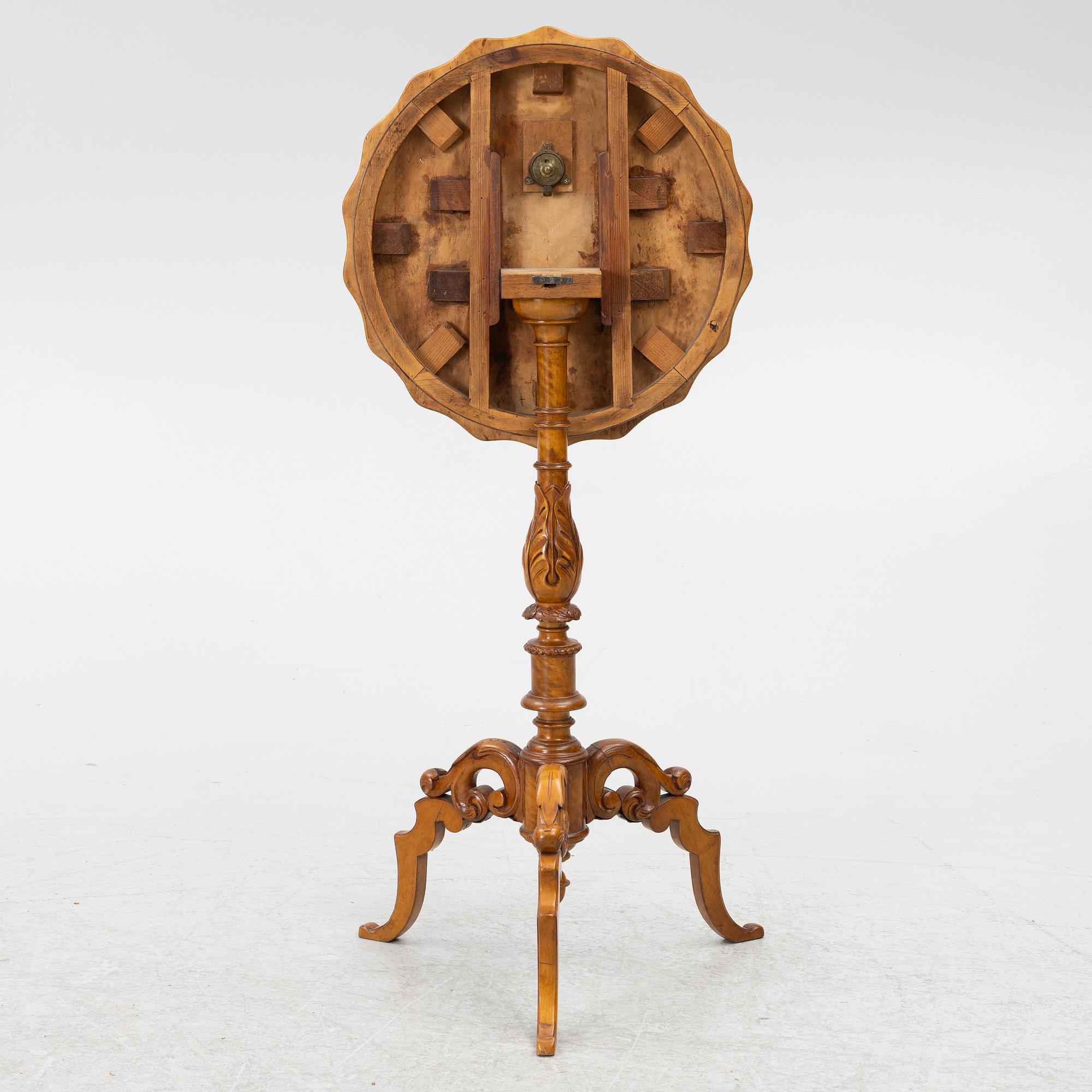 Fällbord, 1800-talets andra hälft.