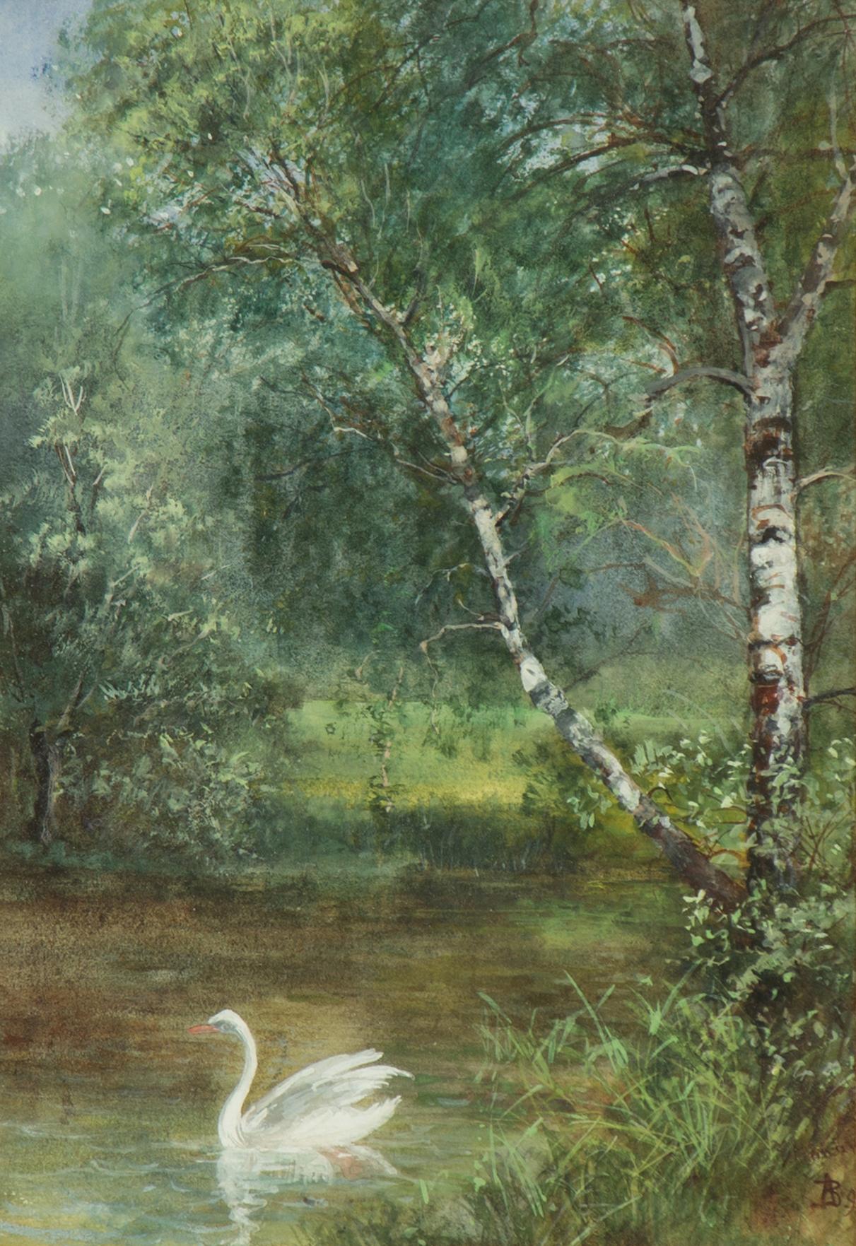 Anna Billing, Swan in Landscape.