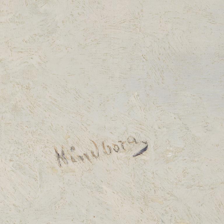 JOHAN KINDBORG, olja på duk. Sign.
