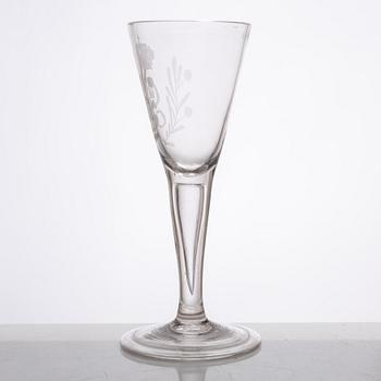 A Gustavian glass, late 18th 
Century.