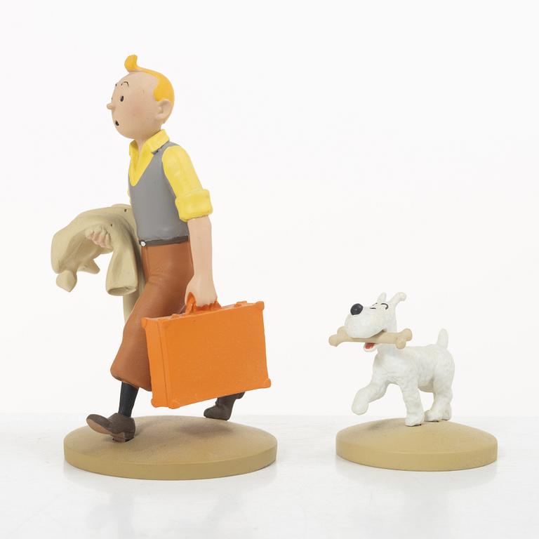 Tintin, samlarfigurer, 26 delar, Hervé Moulins Art, 2011-2015.