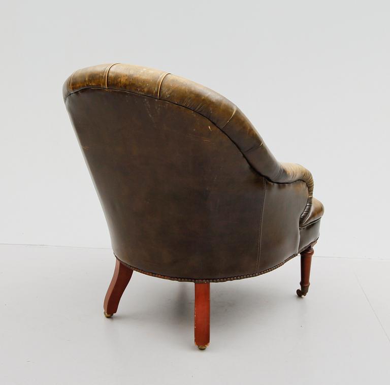 FÅTÖLJ, Chesterfield, 1900-talets mitt.
