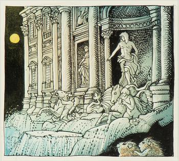 Hans Arnold, Trevi Fountain, Rome.