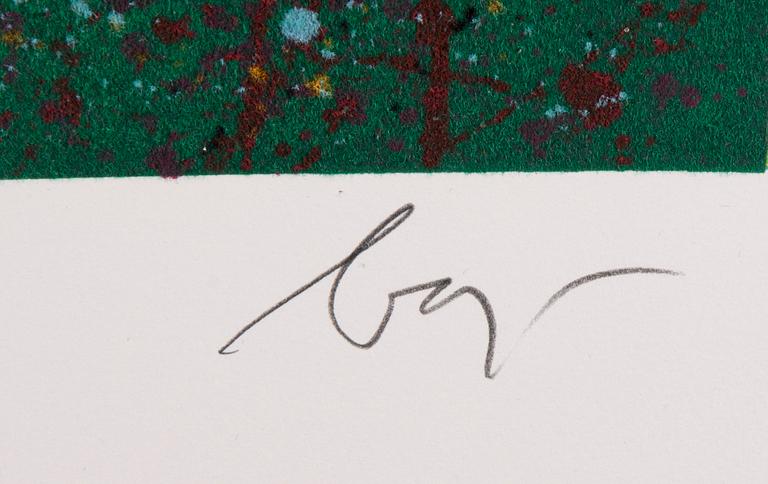 ENRICO BAJ , sekatekniikka ja väripainos, 5 kpl, signeerattu ja numeroitu.