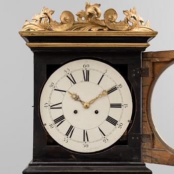 A 19th century longcase clock.
