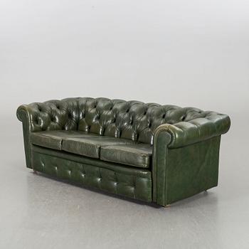 A Pegasus Chesterfield-model sofa and armchair.