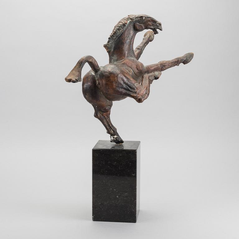 JOS DIRIX, sculpture patinated bronze signed.