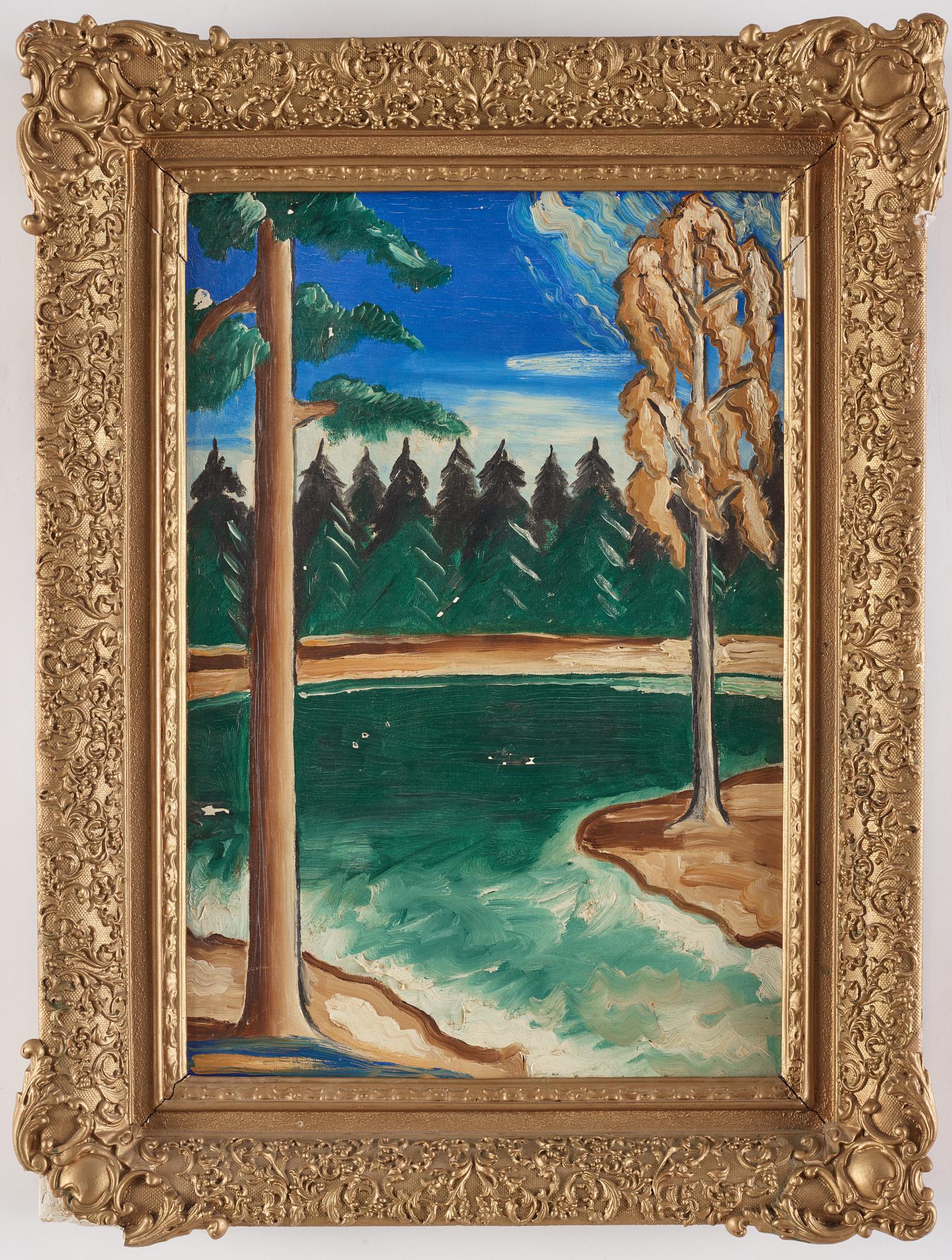Carl Birger Höög, Skogsvy med granar.