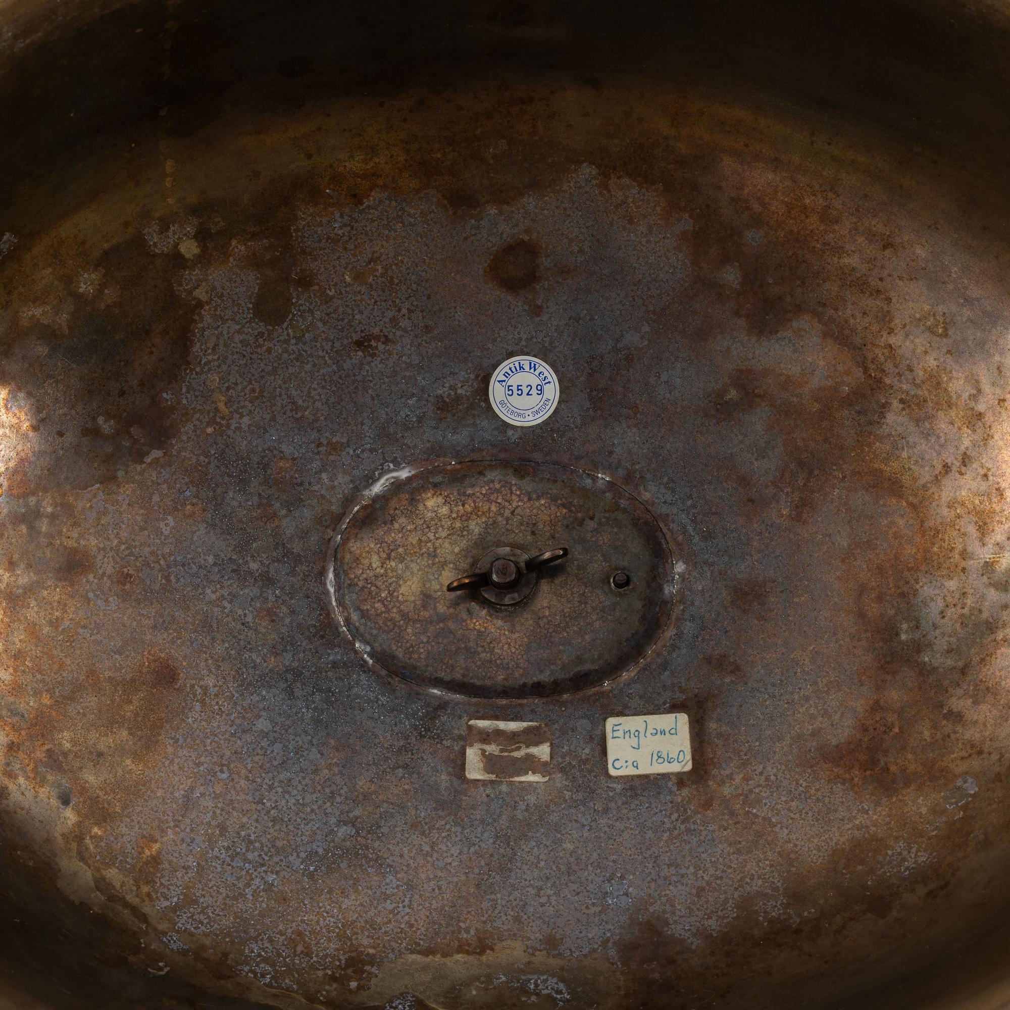 An English plate food dome cover, mark of Elkington & Company, Birmingham 1851.