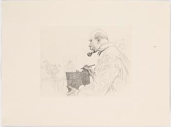 CARL LARSSON, 6 st, gravyrer, Uppsala 1983.