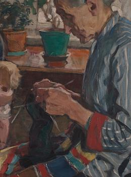 Elsa Backlund Celsing, "Vid stickstrumpan".