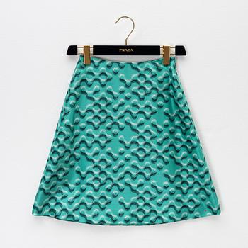 Prada, a wool/silk skirt, size 36.