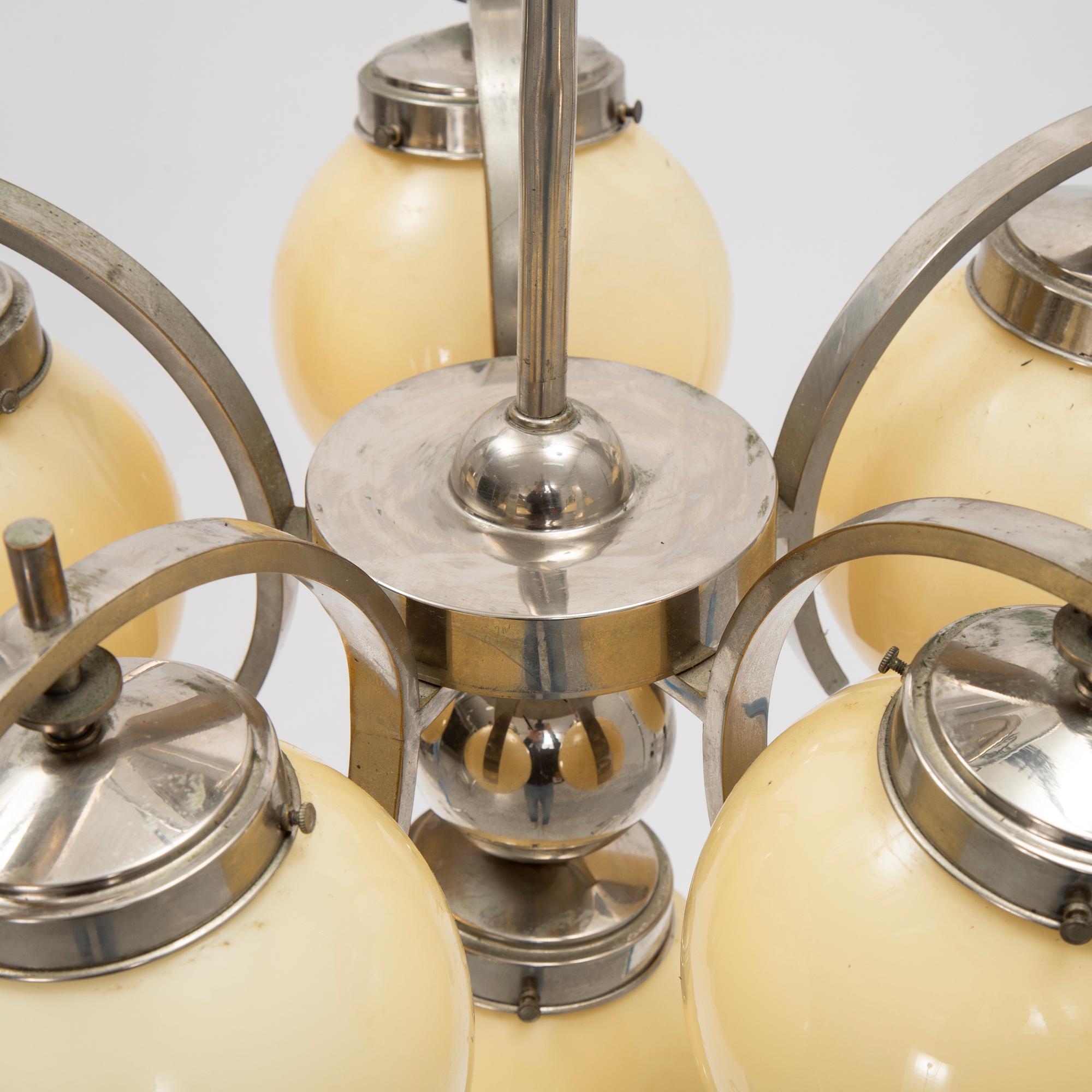 Taklampa, funkis, 1930-tal.