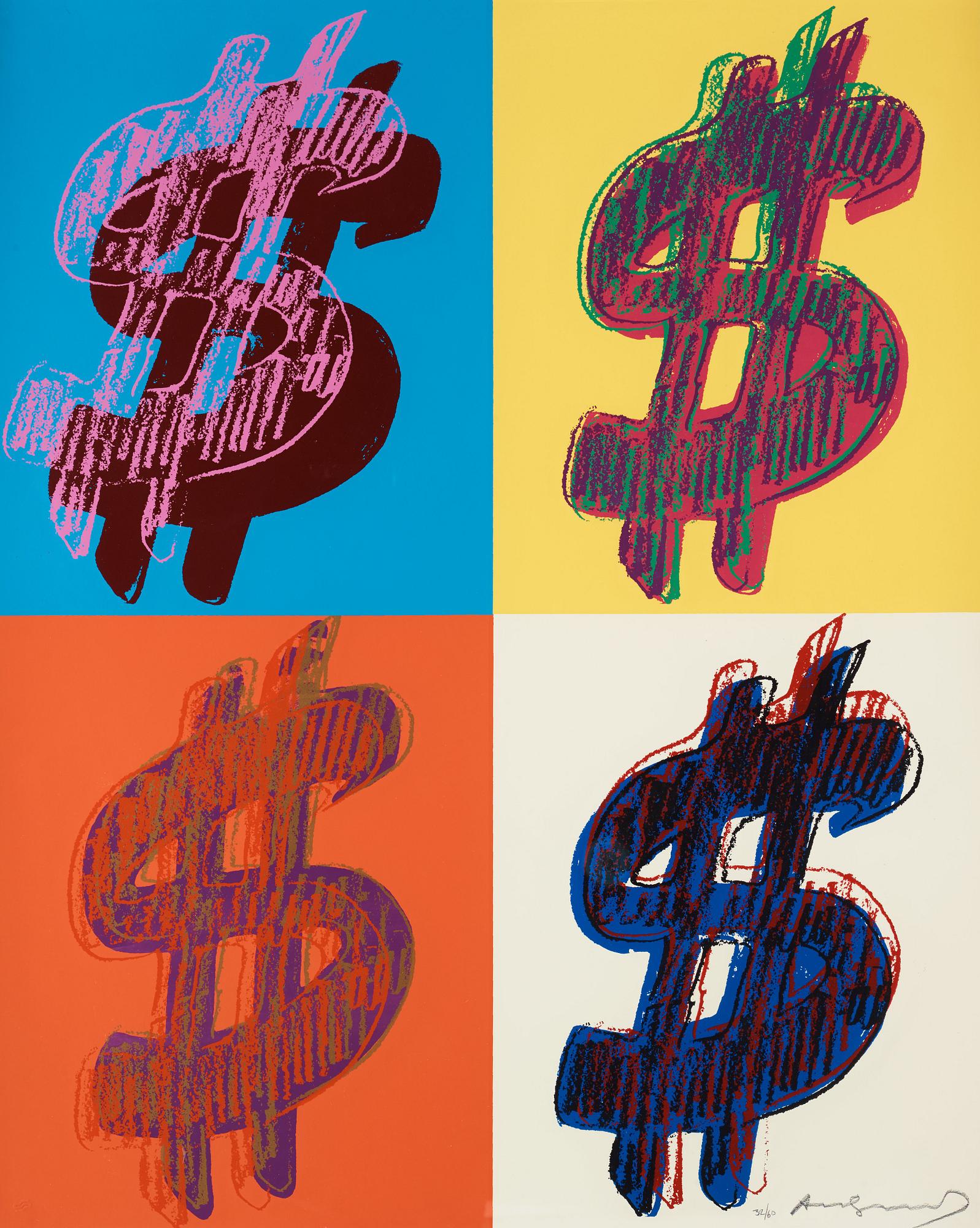 Andy Warhol, "$ (Quadrant)".