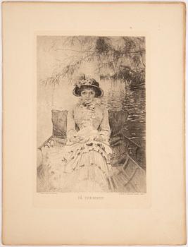 Anders Zorn, etsning, 1883, ur den osignerade  upplagan om 275 ex för Föreningen för Grafisk Konst 1887.