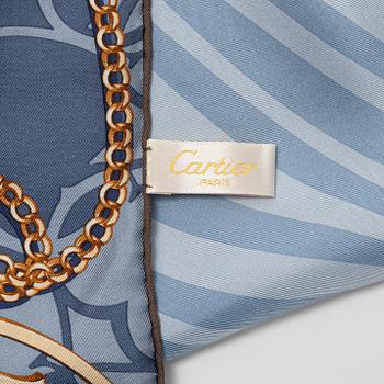 Cartier, a twill silk scarf.