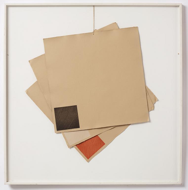 Richard Smith, collage/multipel, signerad och daterad -75. Numrerad 33/50.