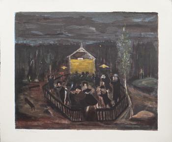 SVEN X:ET ERIXSON, färglitografi. Numrerad 325/360. Stämpelsignerad.