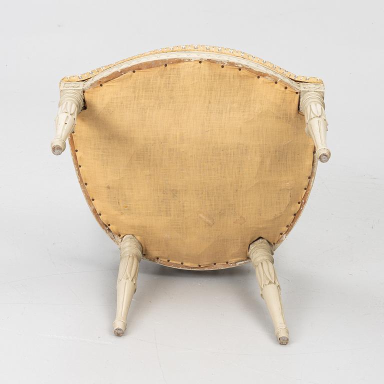 A set of four late Gustavian chairs by J. E. Höglander (master in Stockholm 1777-1813).