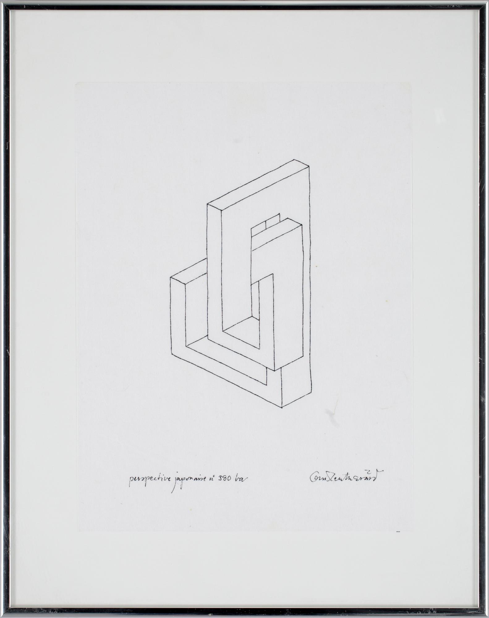 OSCAR REUTERSVÄRD, tuschteckning. Sign.