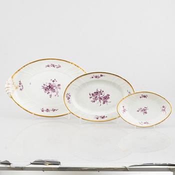 A 61-piece porcelain dinner service, Royal Copenhagen, Denmark, early 20th century.