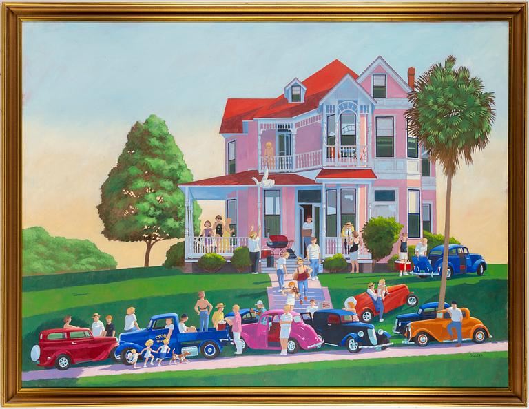 ULF GREDER, oil on canvas, signed.