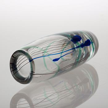 A Vicke Lindstrand 'Abstracta' glass vase, Kosta 1950's.