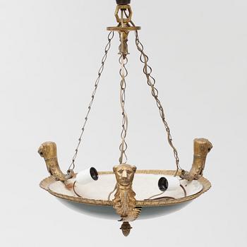 TAKAMPEL, empirestil, 1900-talets början. Höjd ca 65 cm.