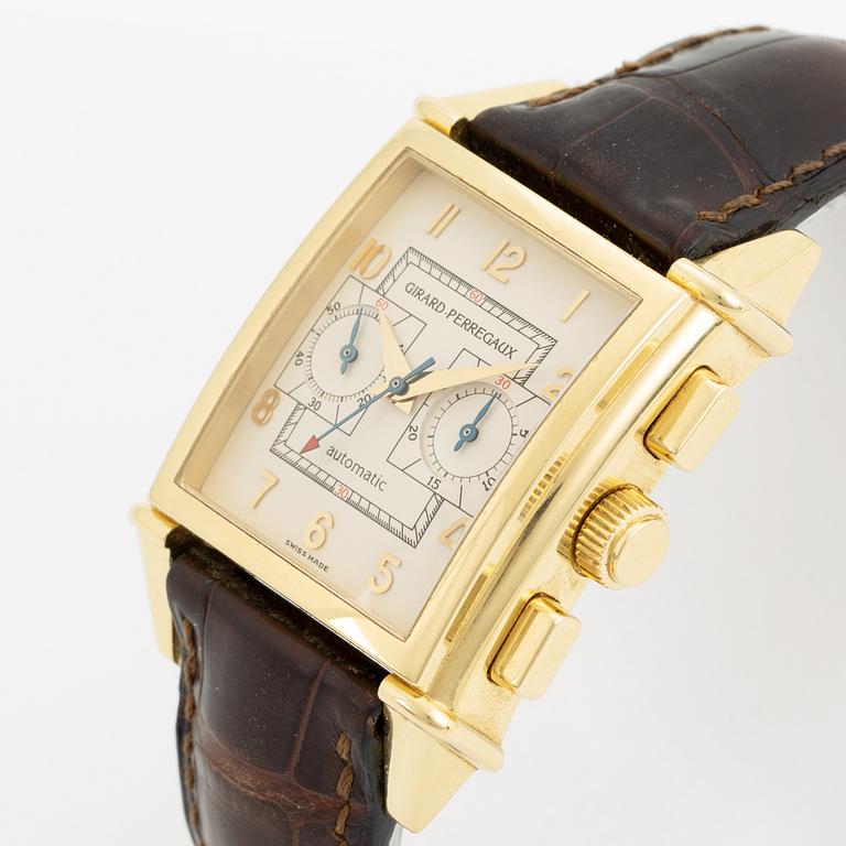 Girard-Perregaux, Vintage 1945, wristwatch, chronograph,  30 x 31 (47) mm.