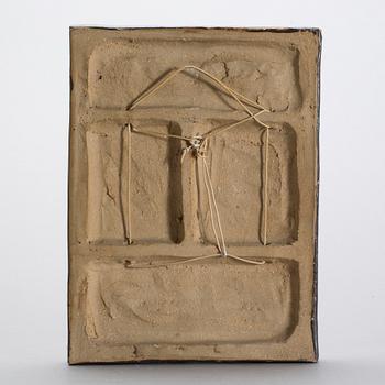 ÅKE HOLM, stengods, relief, signerad.