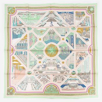 Hermès, a 'Flanerie a Versailles' silk scarf.