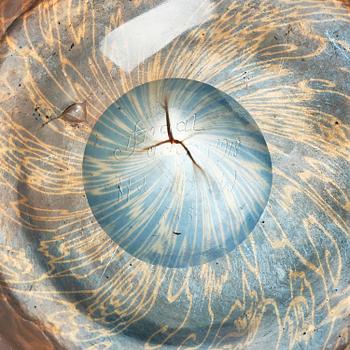 Edward Hald, a graal glass bowl, Orrefors, 1918, no 535.