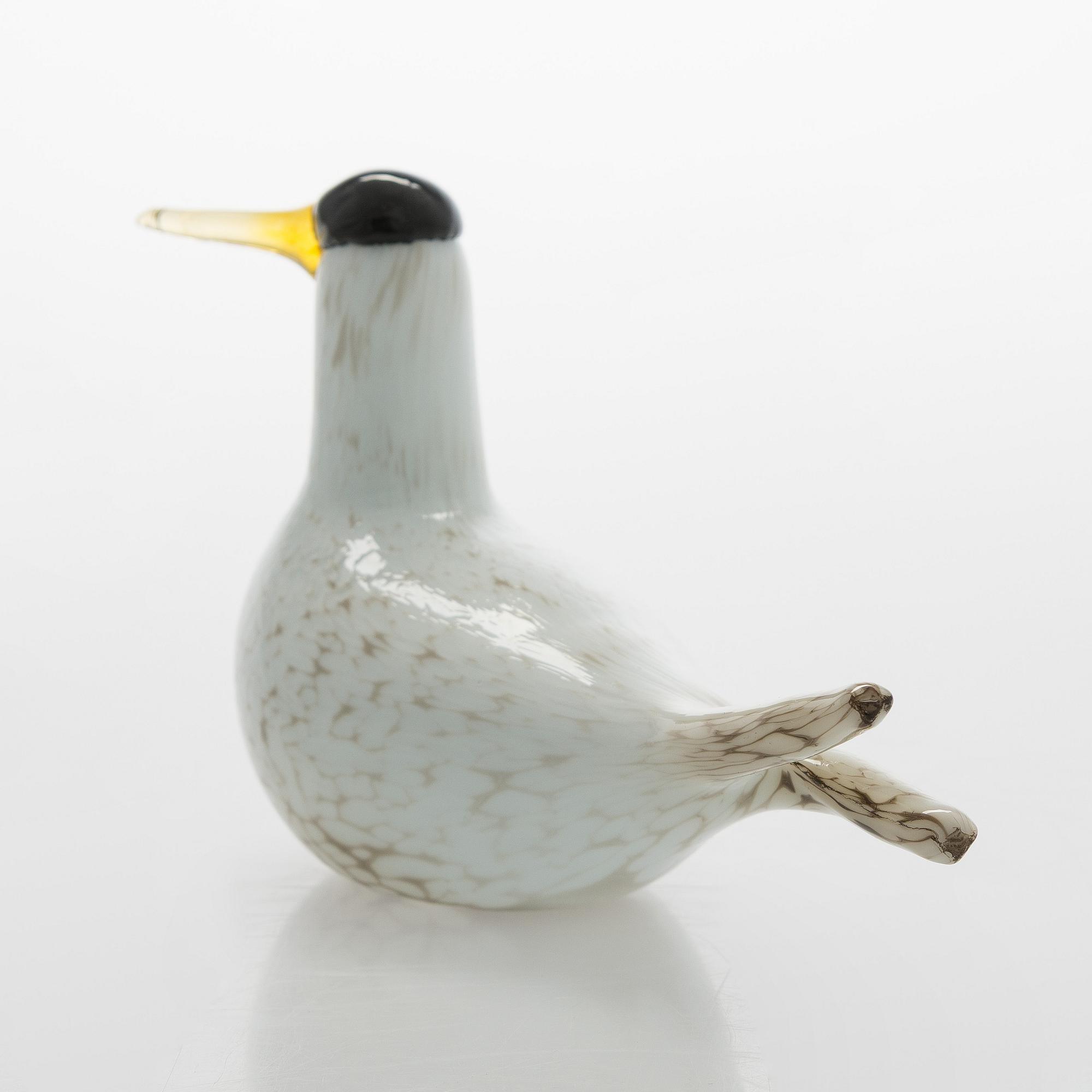 Oiva Toikka, an annual glass bird, 'Arctic tern', signed O. Toikka Nuutajärvi 2000.