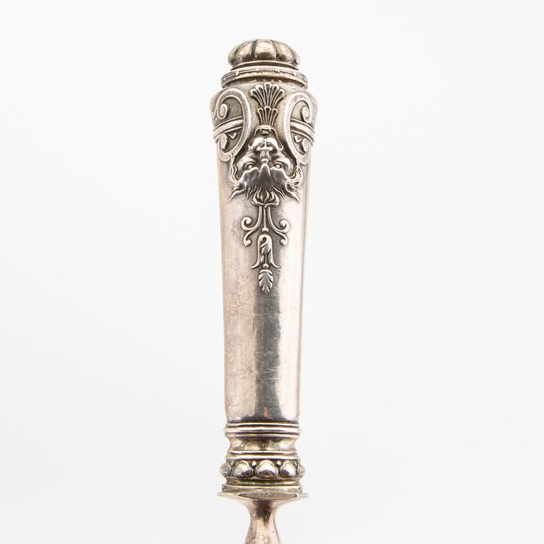 Serveringsbestick ett par silver Frankrike sent 1800-tal.