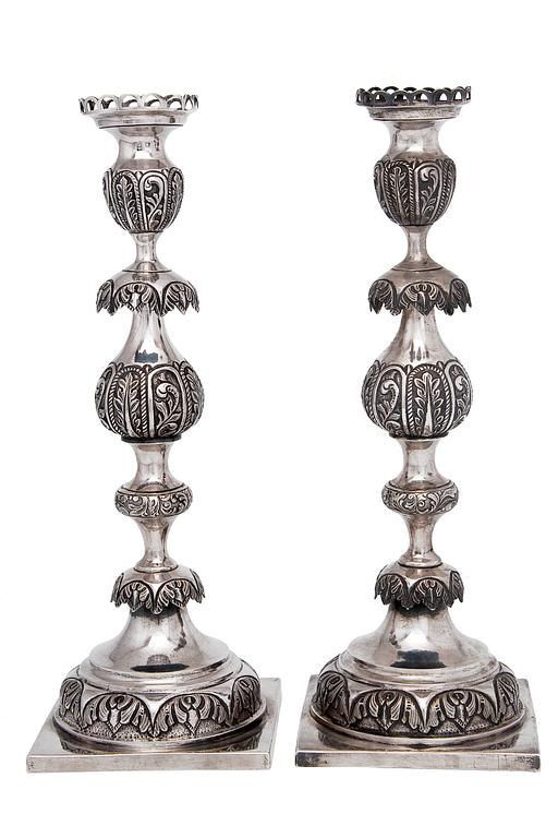 CANDLESTICKS A PAIR.