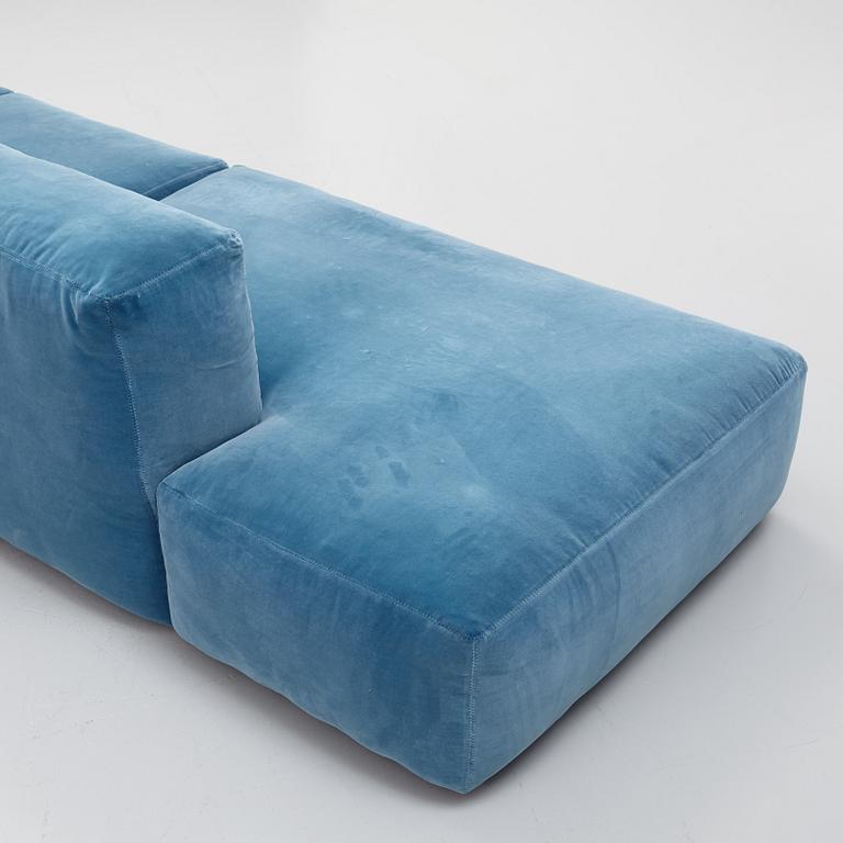 Modular a three-piece 'Mags Soft' modular sofa, HAY, Denmark.