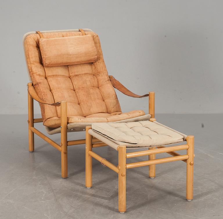 FÅTÖLJ MED FOTPALL "Junker", Bror Boije, DUX.