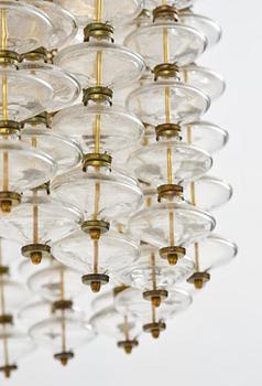 Hans-Agne Jakobsson, taklampa, "Estrella", modell "T 580", Hans-Agne Jakobsson AB, Markaryd, 1960-70-tal.