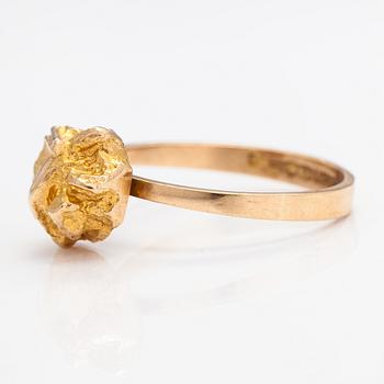 Björn Weckström, Ring "Nugget", 14K guld. Lapponia 1974.