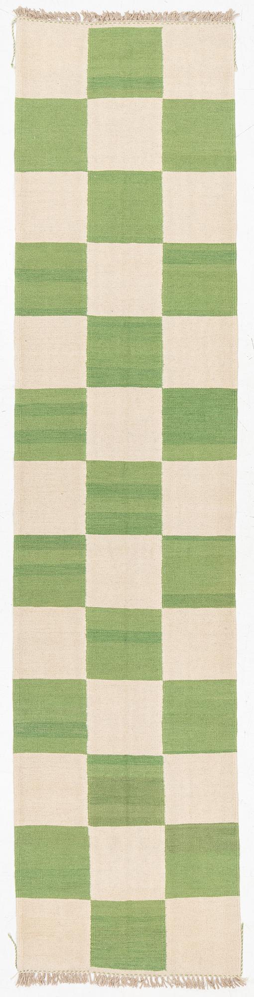 Gallerimatta, Kelim, c. 390 x 90 cm.