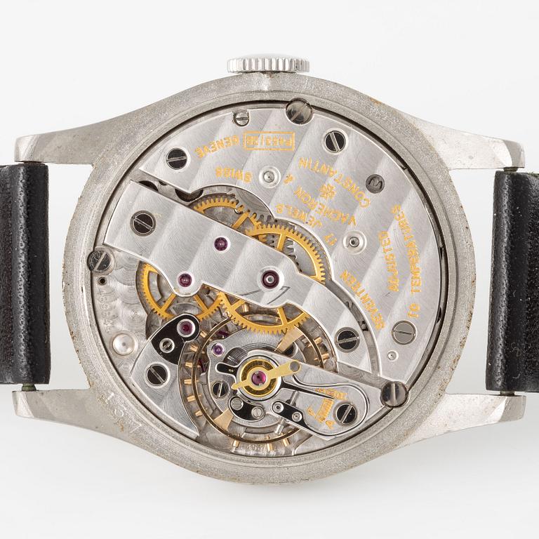 Vacheron & Constantin, "Guilloché Dial", "Steel Case", ca 1950.