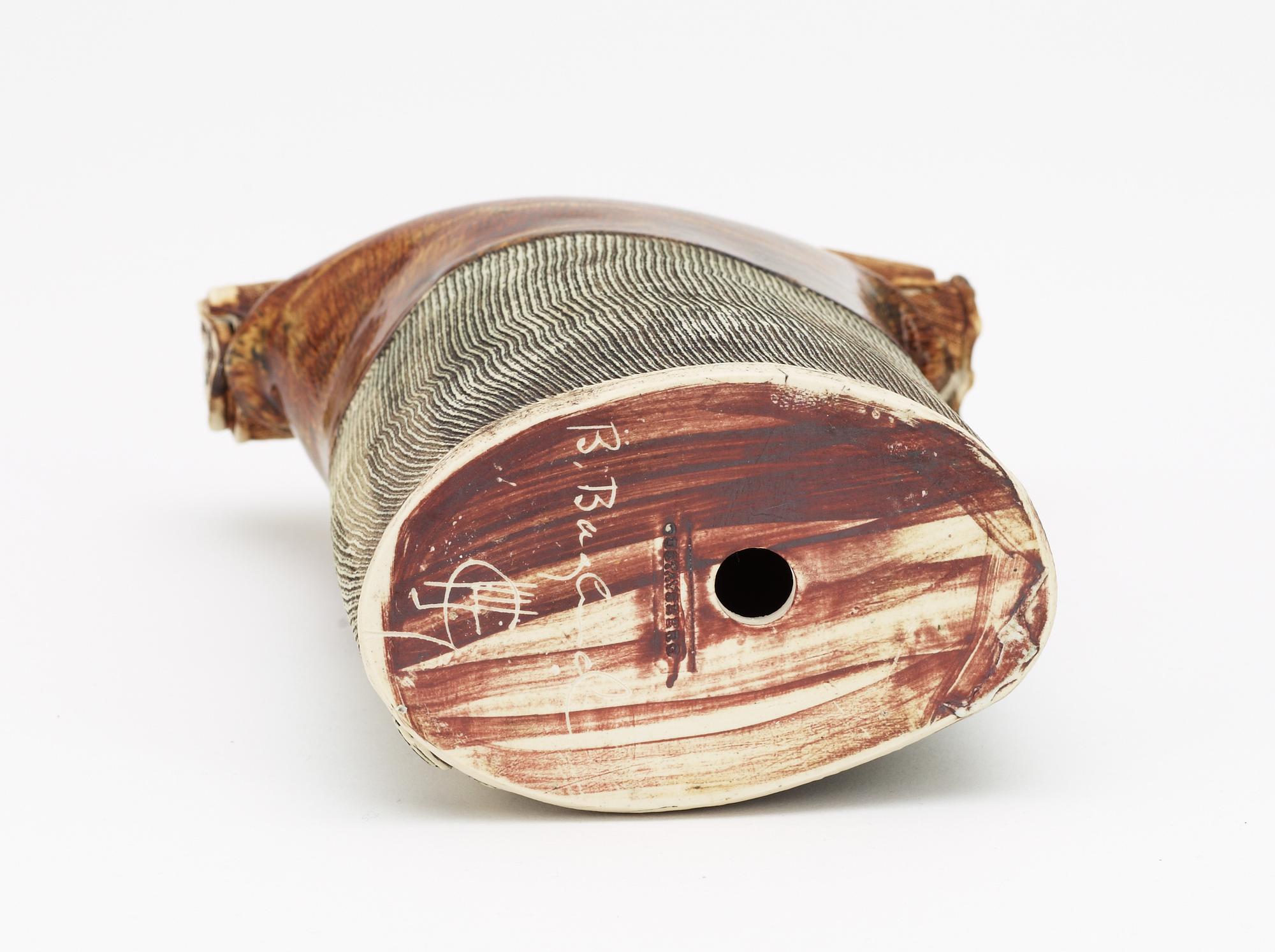 A Bengt Berglund stoneware sculpture, Gustavsberg studio.