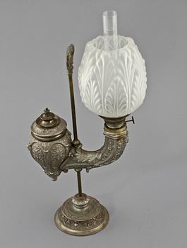 FOTOGENLAMPA, vitmetall, 1800/1900-tal.